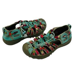KEEN Whisper Sport Sandals Raya Fusion Hiking Water Shoes Girls Sz 5 Multicolor